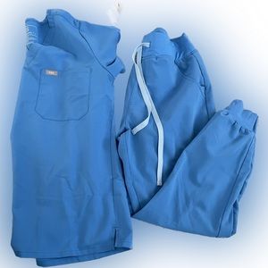 Figs Capri Blue set